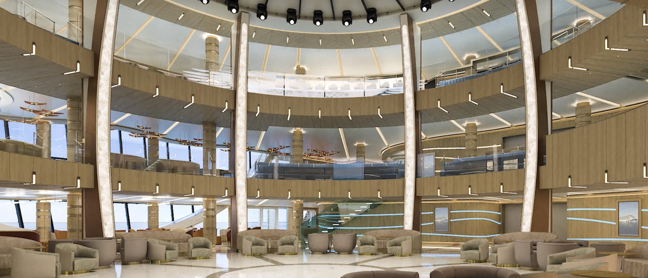 Piazza Atrium i tre etager