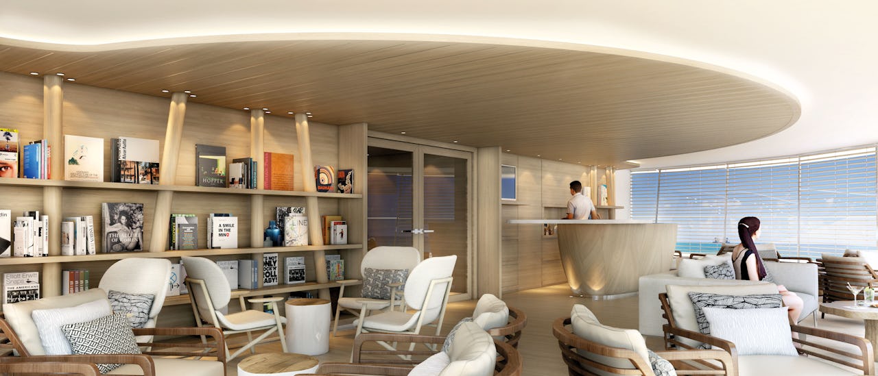 Panoramavinduet i en av loungene.