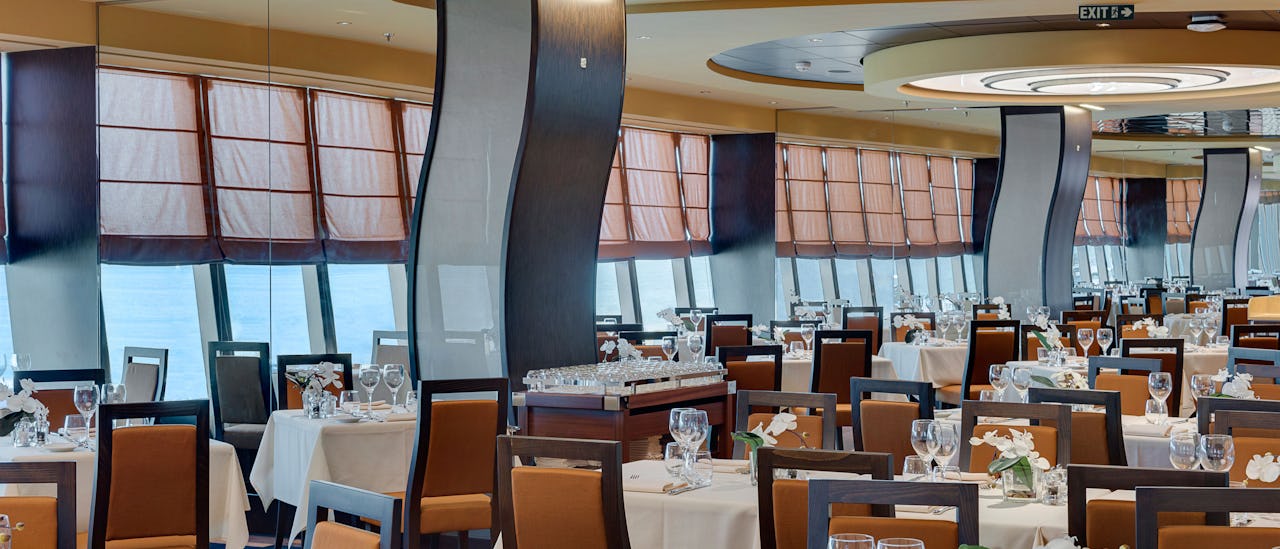 En av restaurantene inkluderte