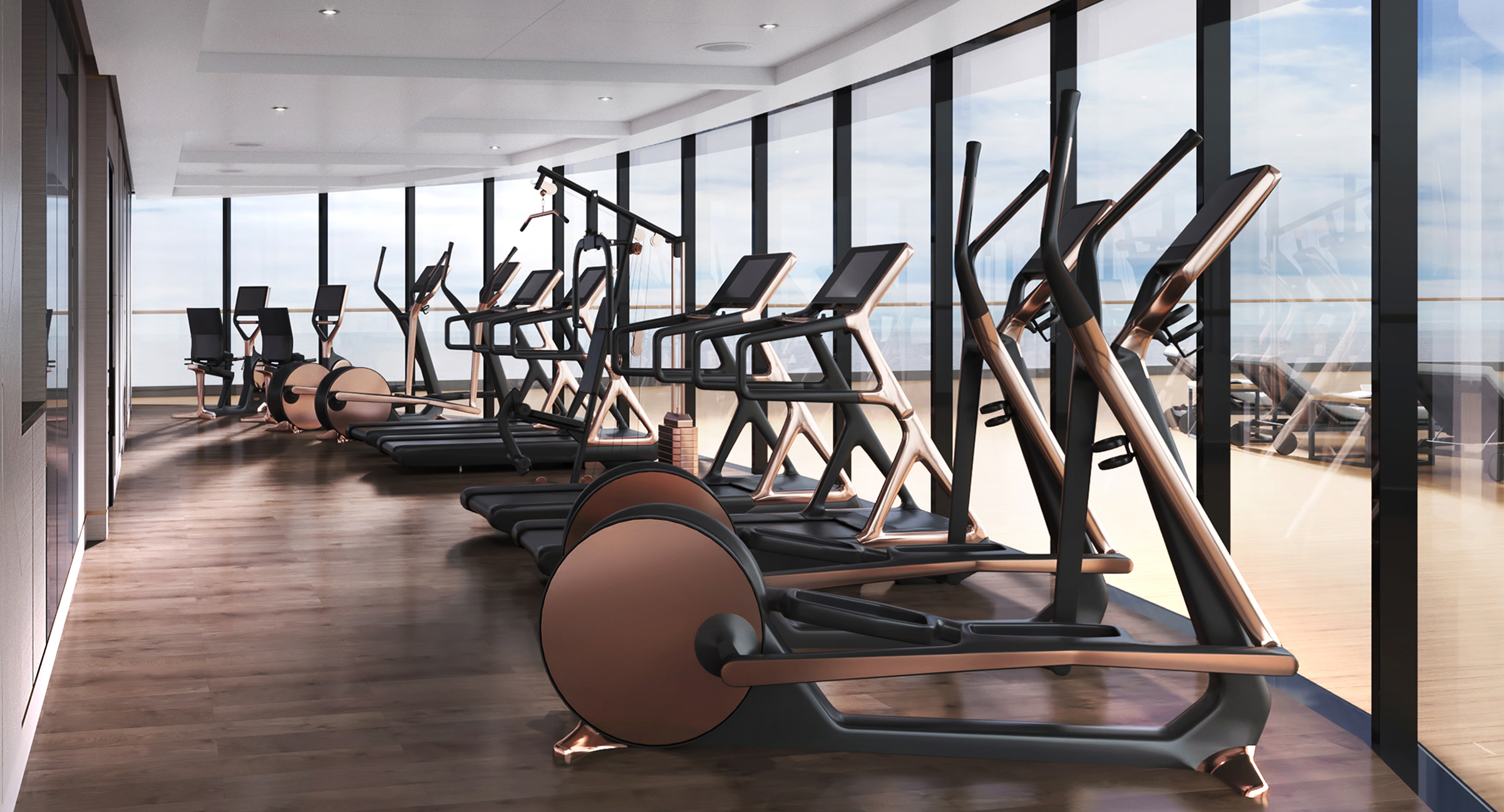 Exercise with sea views