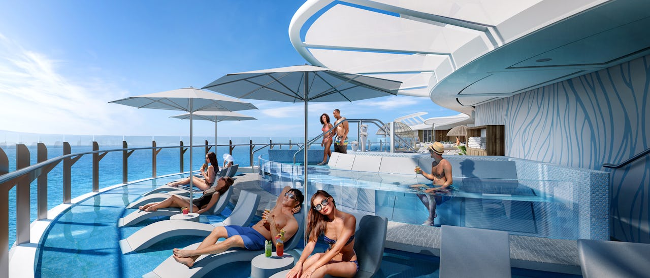 Nytt soldekk på øverste dekk, kun for suiter