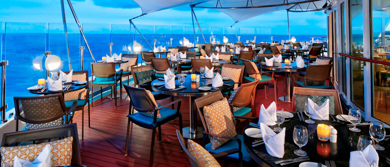 Watch the sunset while having dinner at Candles