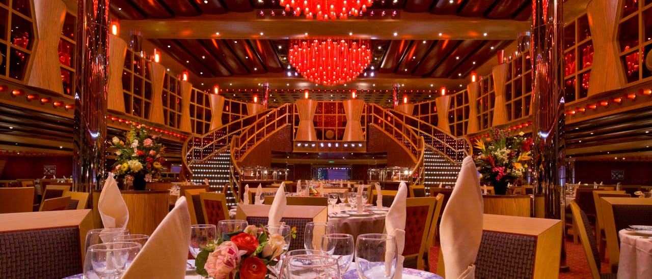 Hovedrestauranten er inkludert