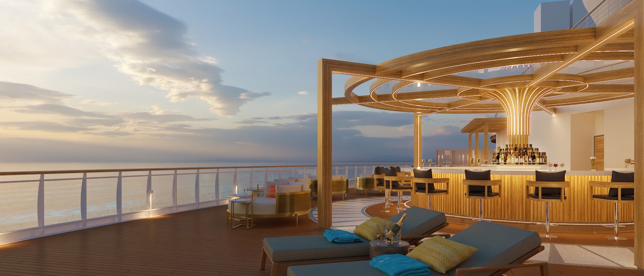 Nyt av den avkobblende atmosfæren på Vibe Beach Club