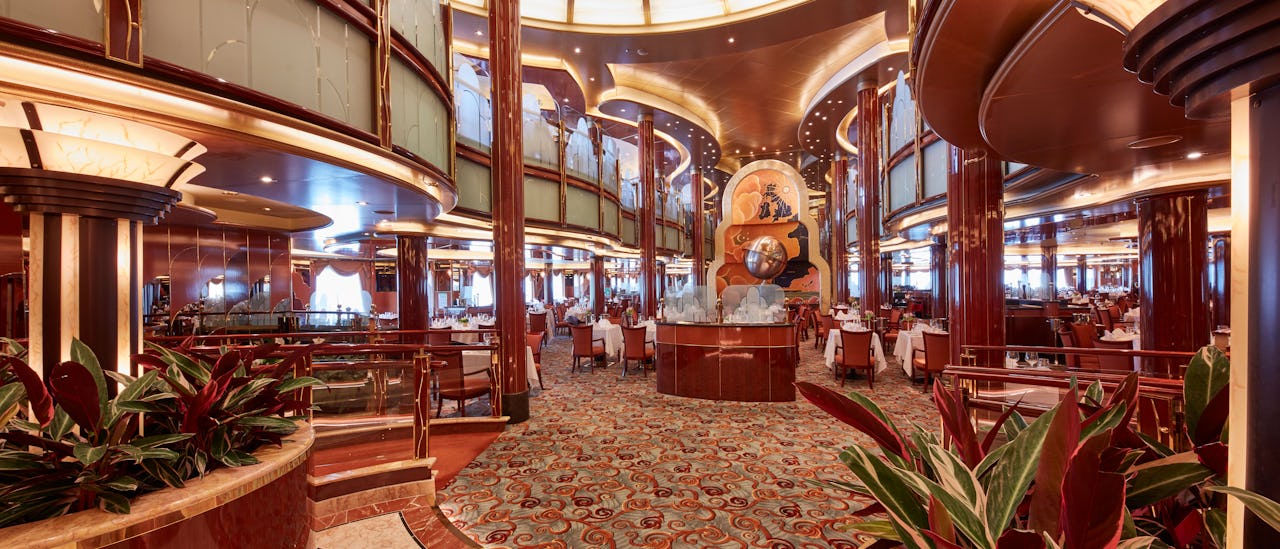 À la carte-restauranten som inkludert i cruisebilletten.