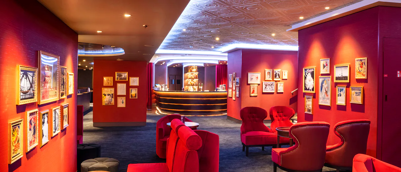 Le Cabaret Rouge inspirert av Franske kabaretsalonger på 1920-tallet