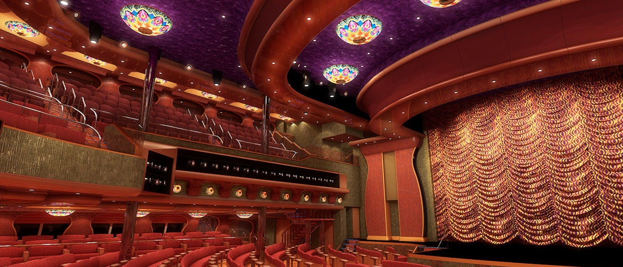 Las Vegas-inspirert underholdning i teateret