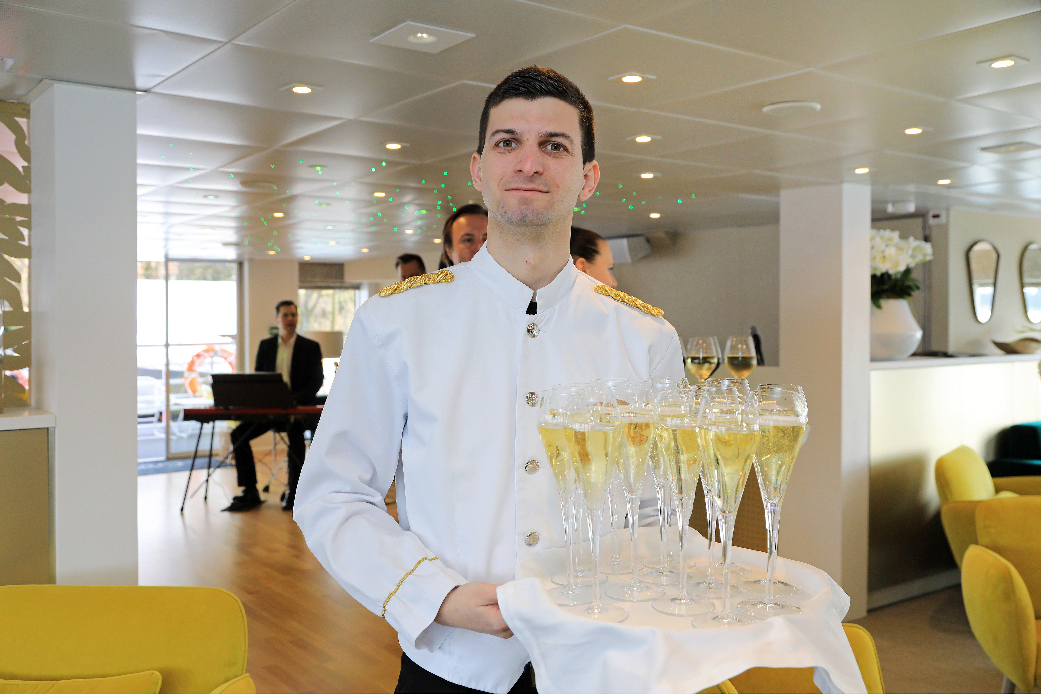 Nyt et glass champagne