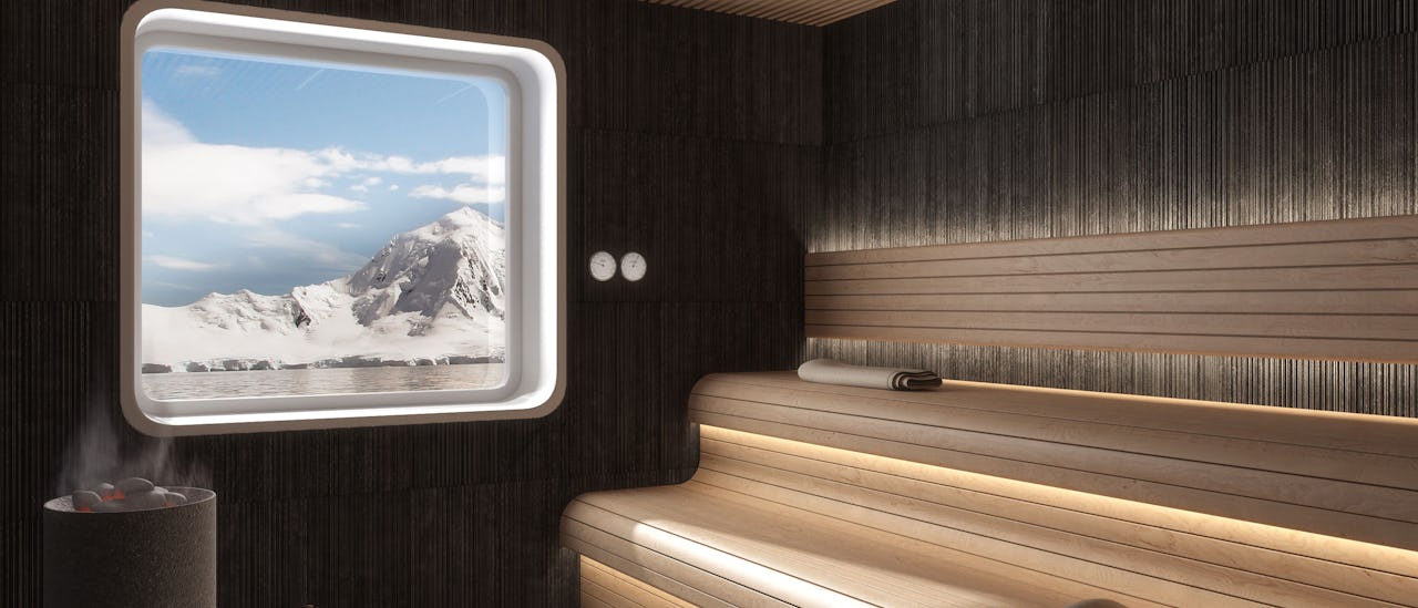 Panorama sauna.