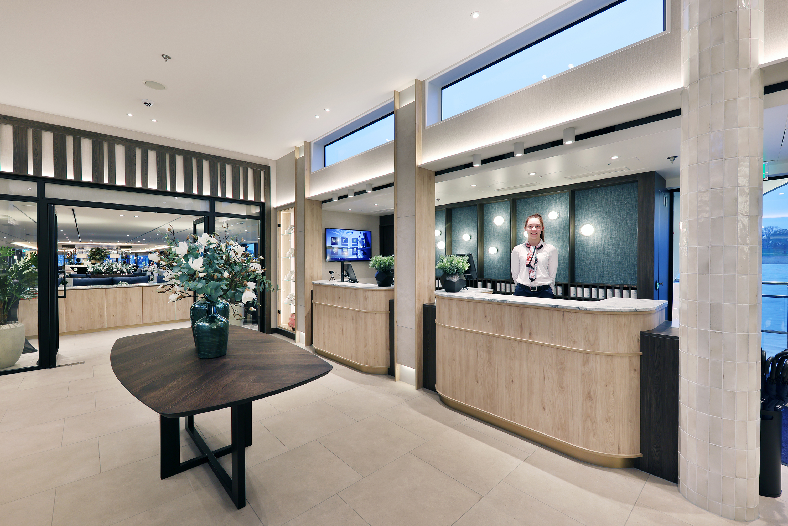 Her i lobbyen blir du tatt godt i mot