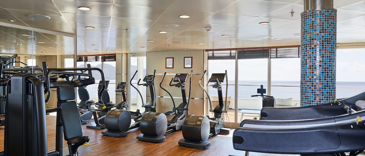 Exercise with sea views at the gym