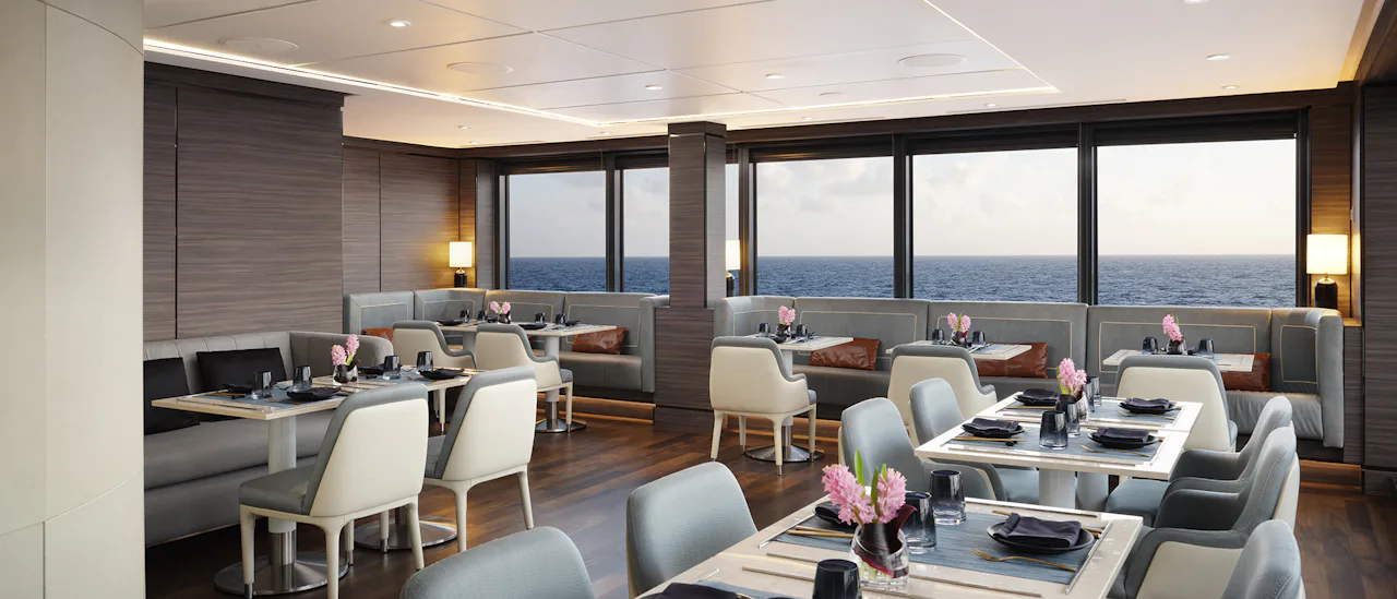 Have a seat at the sushi bar or gather around a table at Talaat Nam