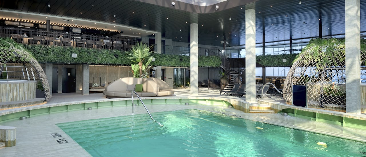 Den ultimate avslapningen ved bassenget i Botanic Garden