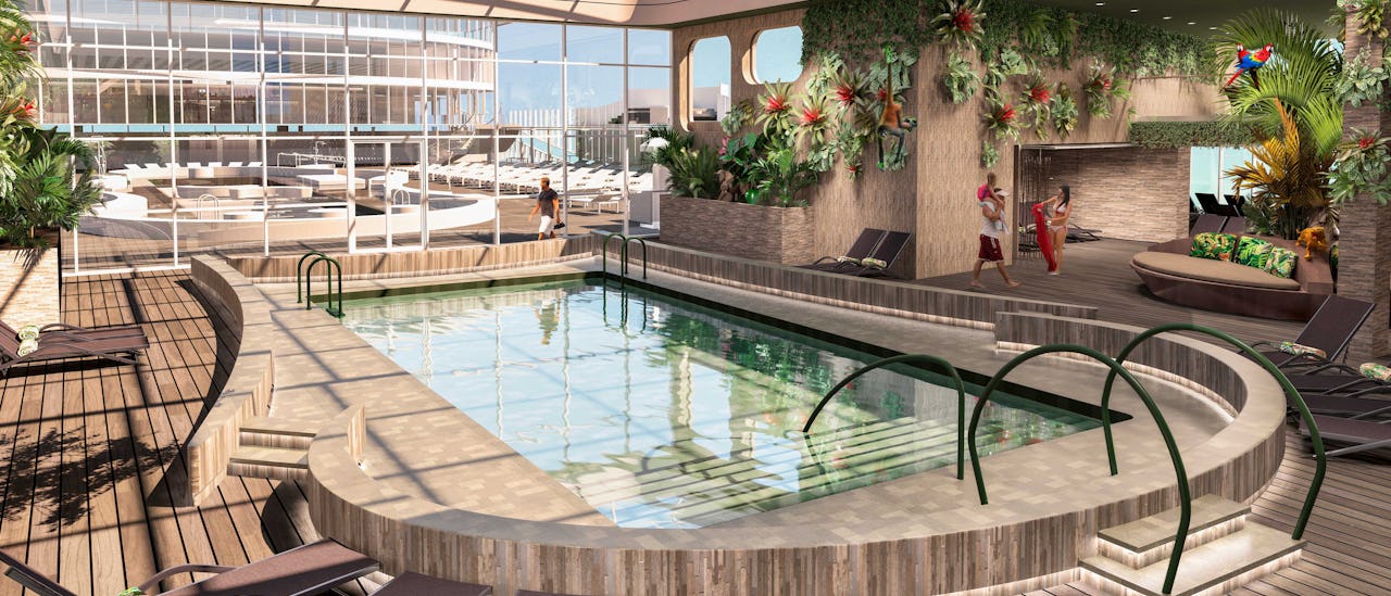 Den ultimate avslapningen ved bassenget i Botanic Garden