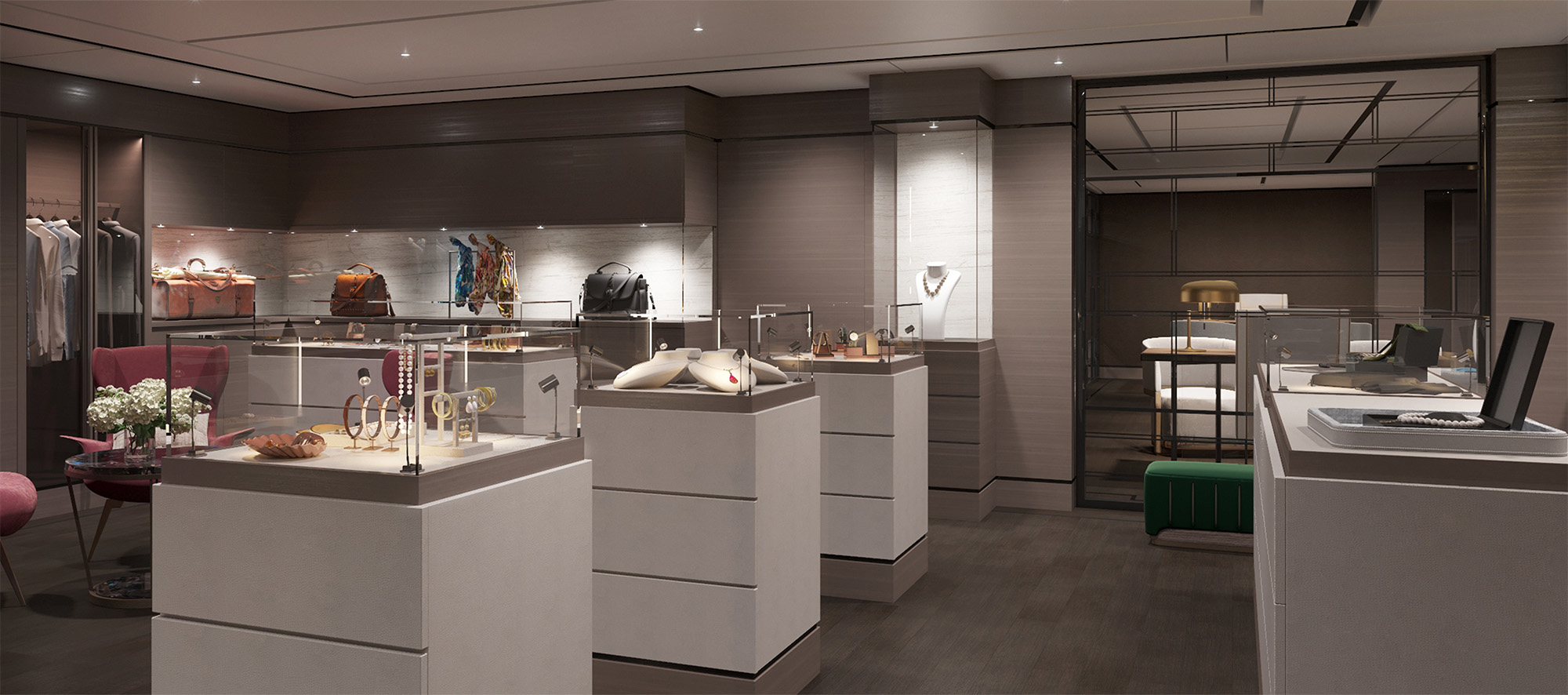 The Boutique - from exclusive sportswear and branded apparel to jewelry and leather goods