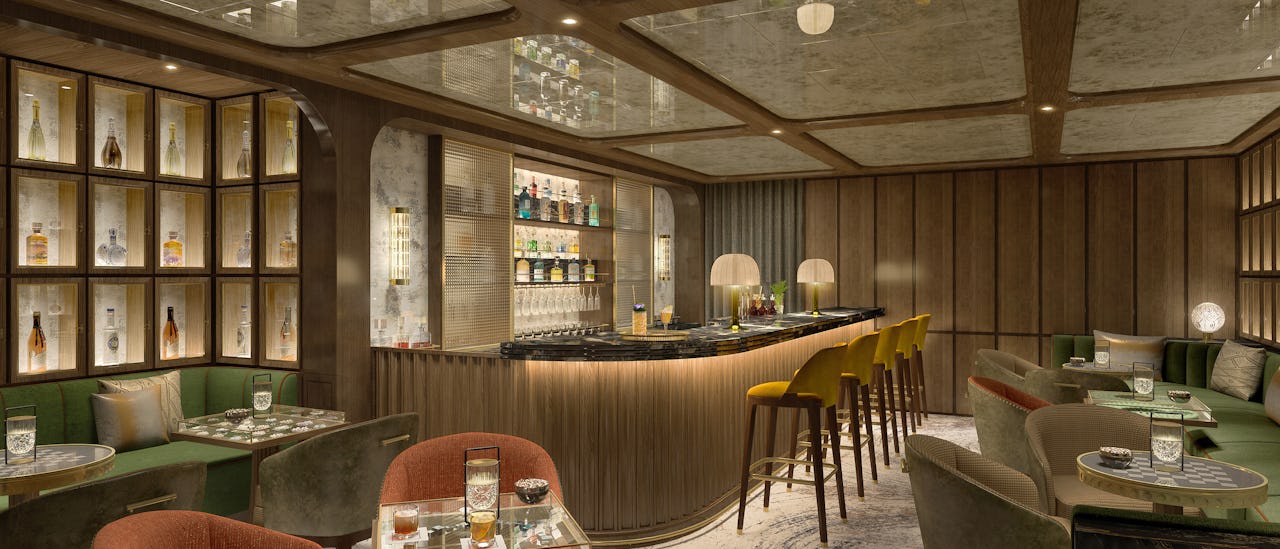 Enjoy locally-inspired cocktails and drinks in S.A.L.T. Bar. (rendered image) .