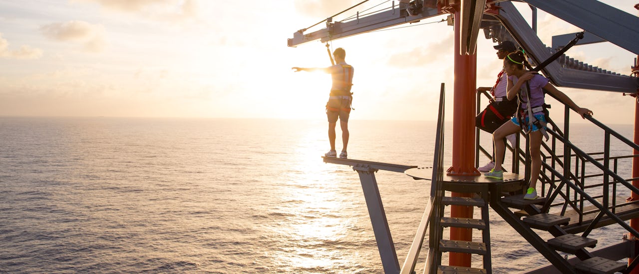 Den mest utfordrende delen av eventyrsbanen kalles "planken"