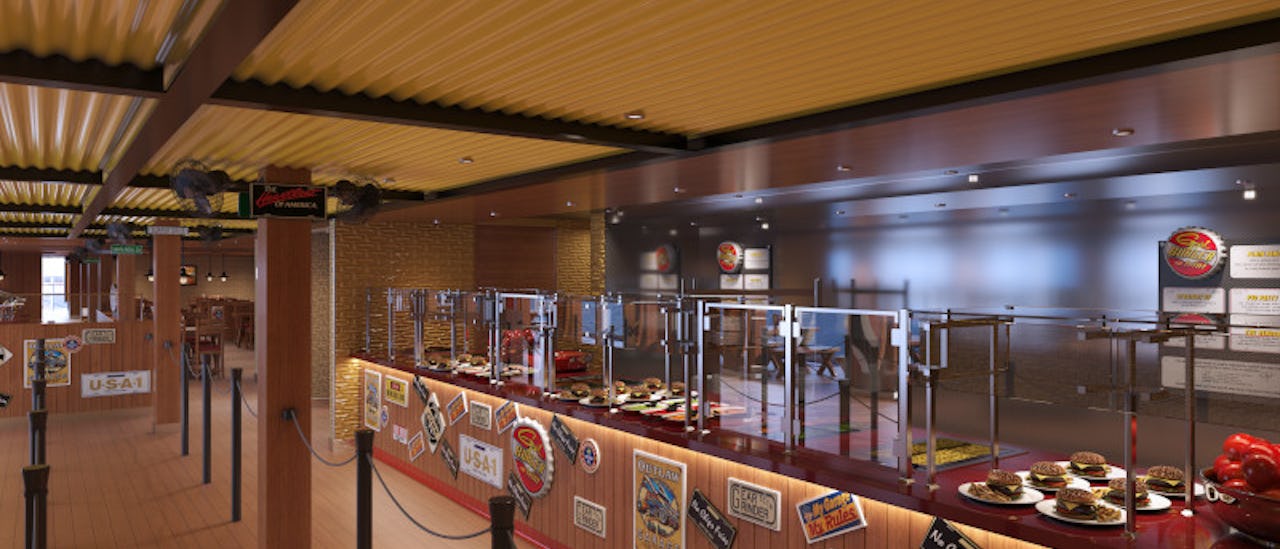 En av de syv havens beste burgere på Guys Burger Joint