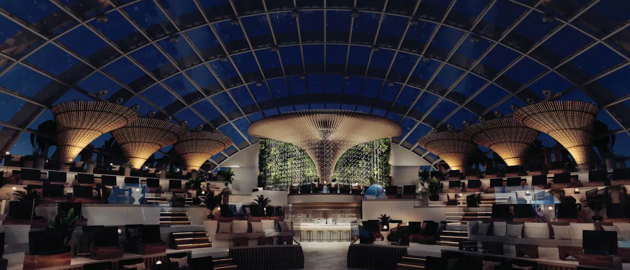 The Dome, har akrobatiske forestillinger laget i samarbeid med det anerkjente Cirque Éloize