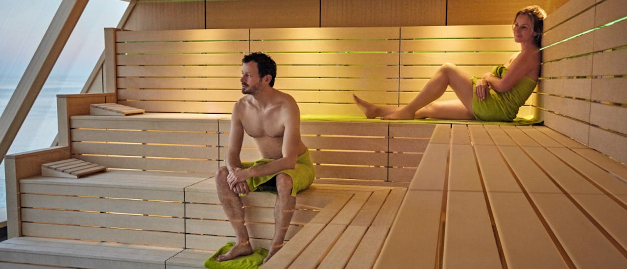 Finsk badstue med deilig utsikt