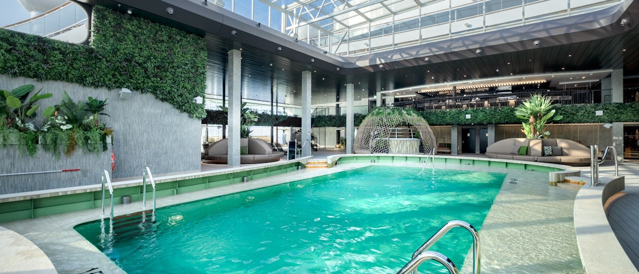 Den ultimate avslapningen ved bassenget i Botanic Garden