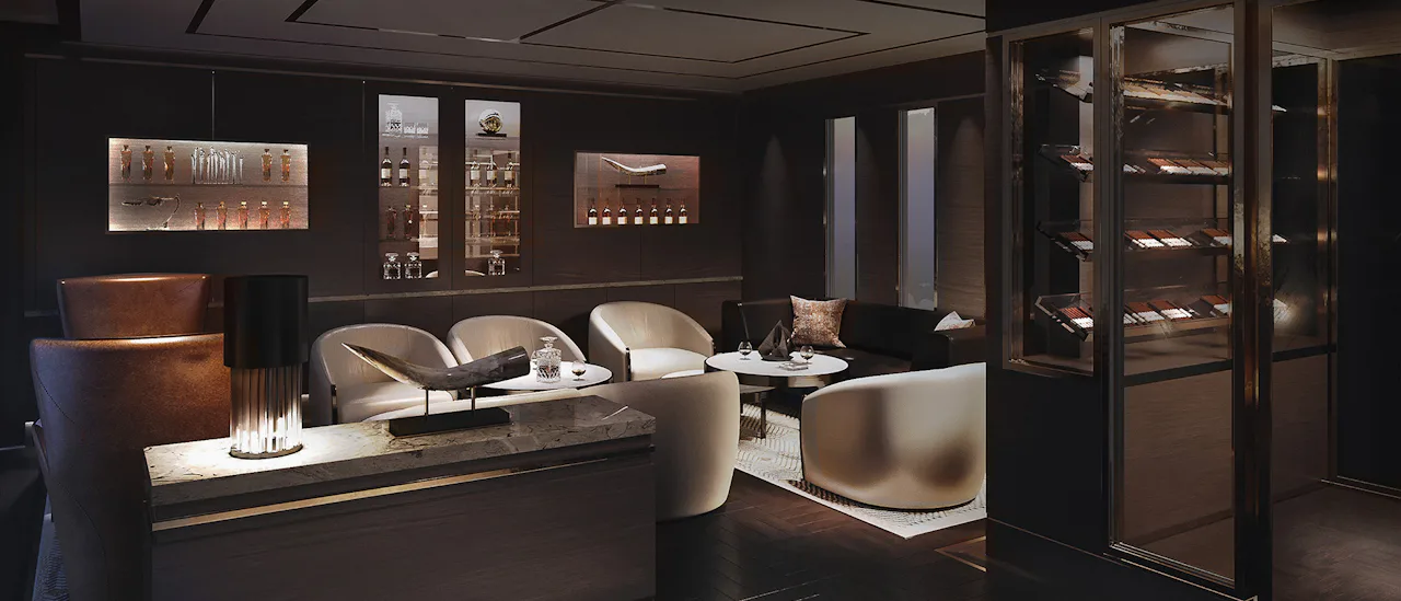 The Humidor - Cap off your day with a premium cognac in this intimate lounge