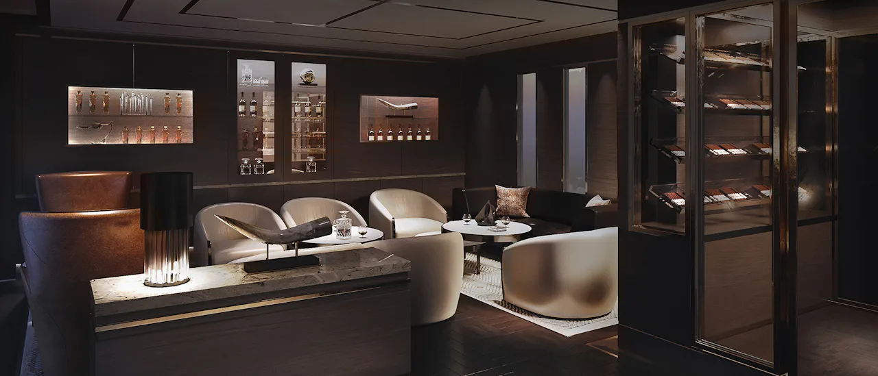 The Humidor - cap off your day with a premium cognac in this intimate lounge