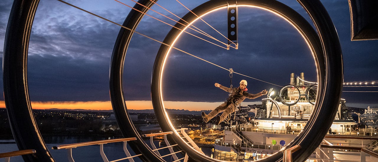 Verdens lengste zipline til sjøss.