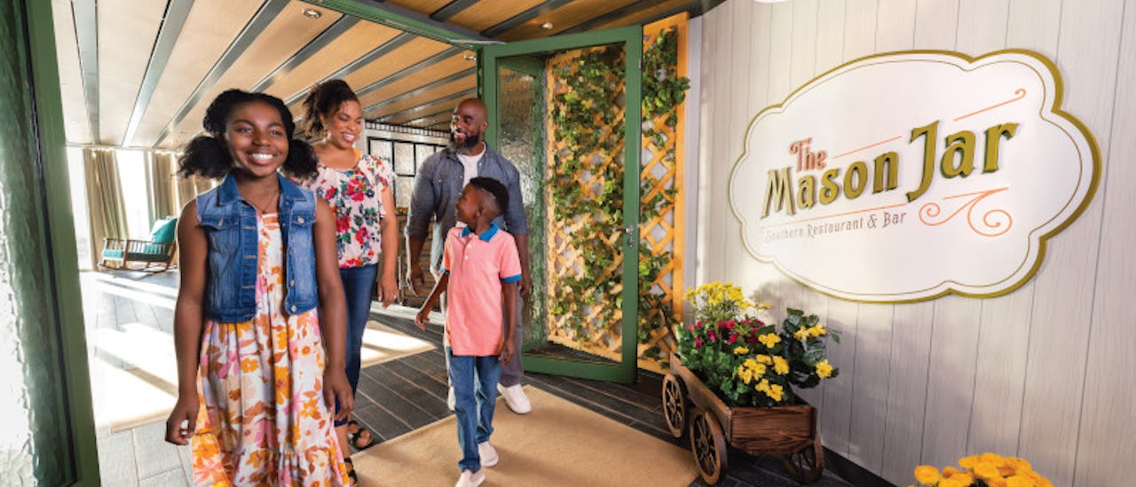 For barna har de egen meny.