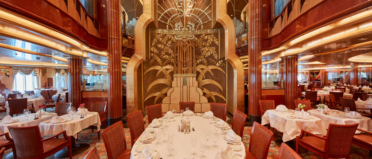 À la carte-restauranten som inkludert i cruisebilletten.