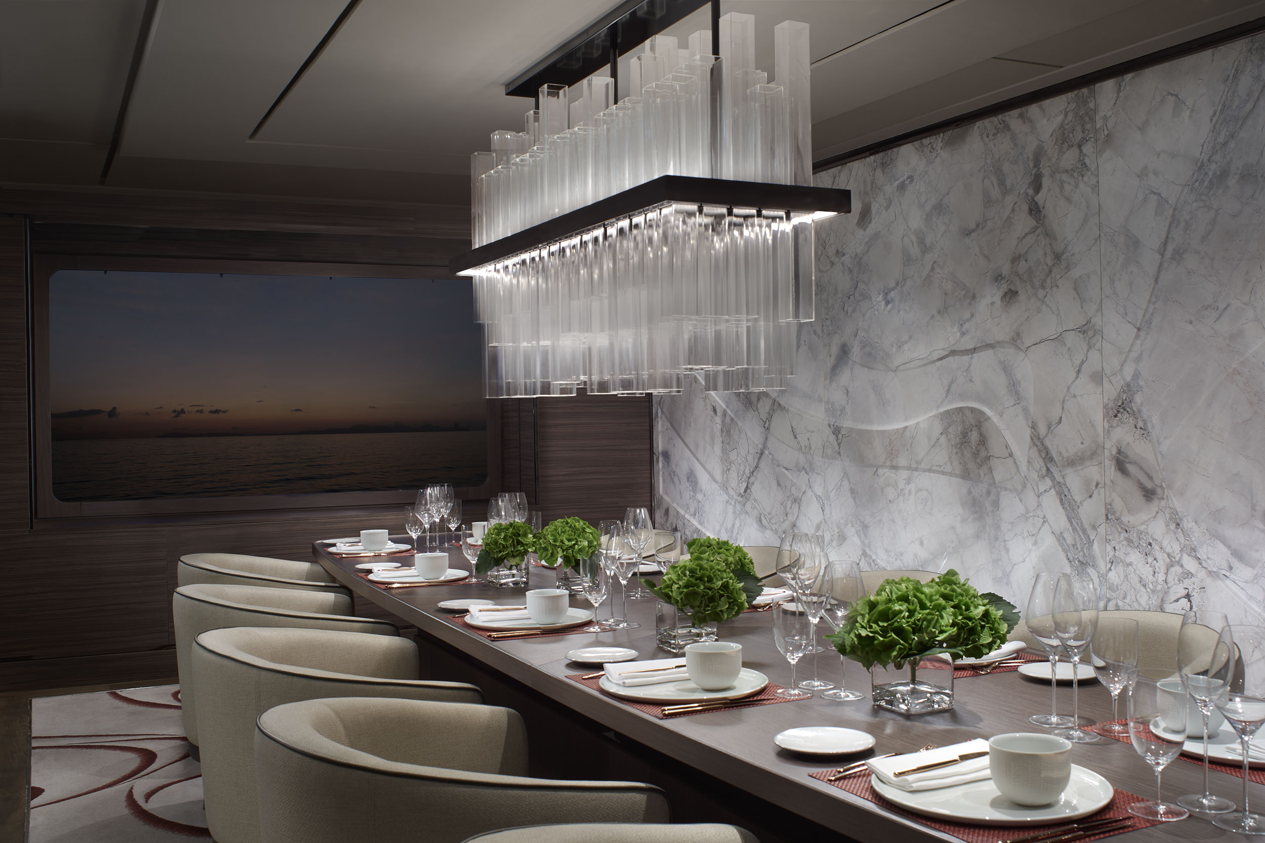 The Ochre Room er hovedrestauranten