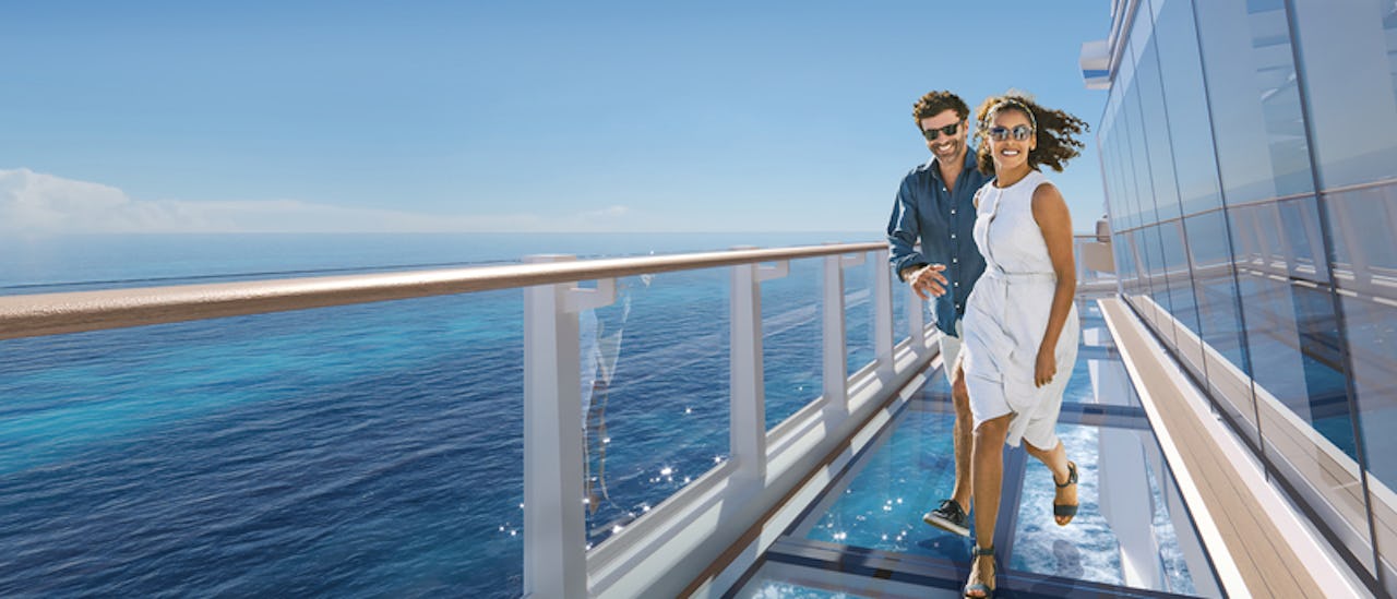 Gå over vannet på glassbroen, Oceanwalk